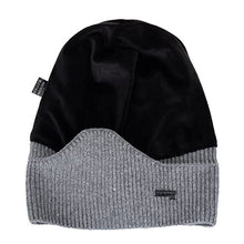 Load image into Gallery viewer, BCDlily Thick Velvet Knit Beanie Hat Winter Hats for Men Women Ear Warmer Warm Ski Caps (Black)