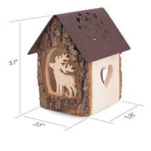 Load image into Gallery viewer, Forest Decor Nativity Scene Tealight Candle Holder, Christmas Candle Holder, Rustic Decor, Holiday Decoration, Handmade in Germany