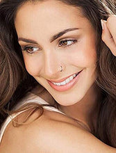 Load image into Gallery viewer, 20G Stainless Steel Nose Rings 8mm Nose Cuff Piercing Jewelry Hoop for Faux Lip Septum Boby Piercing (6 pcs)