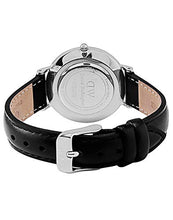 Load image into Gallery viewer, Daniel Wellington Petite Sheffield Silver Watch, 28mm, Leather, for Men and Women