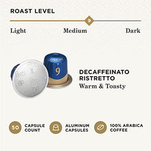 Load image into Gallery viewer, Peet's Coffee Espresso Capsules Decaffeinato Ristretto Intensity 9, 50 Count Single Cup Coffee Pods Compatible with Nespresso Original Brewers
