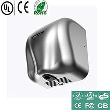Load image into Gallery viewer, AjAir 1 Pack Heavy Duty Commercial 1800 Watts High Speed Automatic Hot Hand Dryer - Stainless Steel (Stainless Steel) (Stainless Steel)