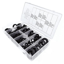 Load image into Gallery viewer, YULIFST 180Pcs Rubber Grommet Assortment Kit, O Ring Rubber Washer, Rubber Hole Grommet Electrical Conductor Gasket Ring Set for Cable, Wire, and Plug-1/4"、5/16"、3/8"、7/16"、1/2"、5/8"、7/8"、1"