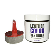 Load image into Gallery viewer, Leather Hero Leather Color Restorer & Applicator- Repair, Recolor, Renew Leather & Vinyl Sofa, Purse, Shoes, Auto Car Seats, Couch-4oz (Grey)