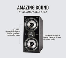 Load image into Gallery viewer, Polk Audio Monitor 40 Series II Bookshelf Speaker (Black, Pair) - Big Sound, High Performance | Perfect for Small or Medium Size Rooms