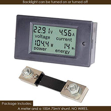 Load image into Gallery viewer, DC 6.5-100V 0-100A Multimeter and 10 Pcs Copper Wire Lugs 6 AWG 5/16" Stud