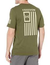 Load image into Gallery viewer, Under Armour Men's Standard New Freedom Flag T-Shirt, Marine OD Green (390)/Black, Large Tall