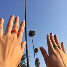 Load image into Gallery viewer, Whitestone Jewelry Co. Strawberry Rhubarb Red Carnelian Stone Band Ring, Stackable, (Size 7)