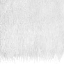 Load image into Gallery viewer, Fluffy Faux Fox Fur Fabric for Craft Long Pile Fur Square Fabrics Sewing Quilt Artcraft Gnome Hair DIY Craft Supplies (Aqua Blue, 50×50 cm)