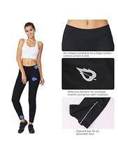Load image into Gallery viewer, BALEAF Women's Padded Bike Pants Leggings Cycling Tights Padding Leg Zipper Biking Bicycle Biker Riding Winter Gear Black Size S