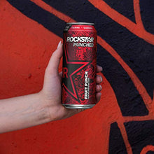Load image into Gallery viewer, Rockstar Punched Energy Drink, Fruit Punch, 16oz Cans (12 Pack) (Packaging May Vary)