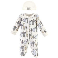 Load image into Gallery viewer, Hudson Baby baby girls Preemie Sleep Play Cap and Toddler T Shirt Set, Royal Safari, Preemie US