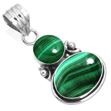 Load image into Gallery viewer, Natural Malachite Women Jewelry 925 Sterling Silver Pendant