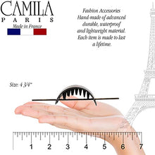 Load image into Gallery viewer, Camila Paris CP3242 French Hair Bun Holder Cover Cap Hair Updo, Brown, Hair Pin Thru, Strong Hold Grip Hair Clips for Women, No Slip and Durable Styling Girls Hair Accessories, Made in France