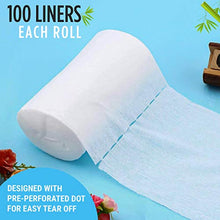 Load image into Gallery viewer, Disposable Cloth Diaper Bamboo Liners – 4 Rolls, Fragrance Free & Chlorine Free, Compostable, Dye Free Flushable Biodegradable Viscose Bamboo Liners for Cloth Diaper 100 Each Sheets for 4 Rolls