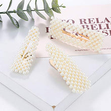 Load image into Gallery viewer, Milacolato 20 Pcs Pearl Hair Clips Artificial Pearl Hair Pins for Women Elegant Handmade Fashion Hair Accessories Pearl Hair Clips for Party Wedding Daily