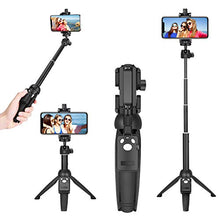 Load image into Gallery viewer, Wevon Selfie Stick, 40 inch Extendable Phone Tripod Stand with Bluetooth Remote Shutter Compatible with iPhone 11 Pro Xs Max Xr X 8 7 Plus, Android, Samsung Galaxy S20 S10 S9 and More, Lightweight