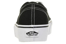Load image into Gallery viewer, Vans Unisex Authentic Platform 2.0 Black Canvas Trainers 7.5 US