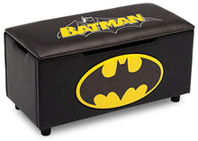 Load image into Gallery viewer, DC Comics Batman Upholstered Storage Bench for Kids | Perfect for Bedrooms/Playrooms/Living Rooms | Features Fun Graphics of Batman