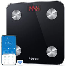 Load image into Gallery viewer, RENPHO Smart Bathroom Scale, Bluetooth Body Fat Monitor Weight Scale, Fit Tracker Digital BMI Key Composition Analyzer for Weight, Fat, Muscle Mass, 396lbs