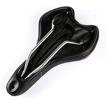 Load image into Gallery viewer, ZHIQIU Comfortable Bike Saddle Mountain Bicycle Seat Profession Road MTB Bike Seat Outdoor Or Indoor Cycling Cushion Pad (Black/Black)