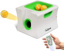 Load image into Gallery viewer, IDOGMATE Small Interactive Ball Launcher with Rechargeable, Automatic Dog Ball Thrower for Mini Dog (Small Machine with 3 Balls)