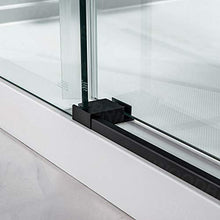 Load image into Gallery viewer, WOODBRIDGE MBSDC6076-MBL Frameless Sliding Glass Shower Door | 56"-60"W x 76"H | Matte Black Finish