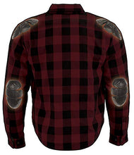 Load image into Gallery viewer, Milwaukee Performance MPM1631 Men's Armored Checkered Flannel Biker Shirt with Aramid by DuPont Fibers - Medium