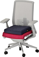 Load image into Gallery viewer, NOVA Medical Products Seat & Wheelchair Cushion, Convoluted “Egg Crate” Foam Cushion with Removable Cover, 16”W x 16”D x 3”Thick, Navy Blue Color (2652-3)