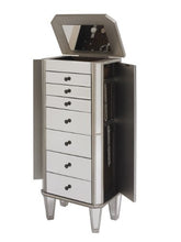 Load image into Gallery viewer, Powell Jewelry Armoire Wood, Silver Mirrored