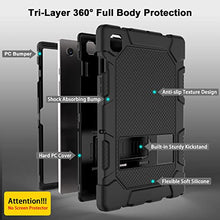 Load image into Gallery viewer, Rantice Case for Samsung Galaxy Tab A8 10.5 Inch 2022 (SM-X200/X205/X207), Hybrid Shockproof Rugged Drop Protection Cover with Kickstand for Samsung Galaxy Tab A8 10.5 Inch (Black)