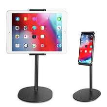 Load image into Gallery viewer, EICAUS Cell Phone Holder&Tablet Stand for Desk, 360 ̐ Rotating, Compatible with 5.5’’ to 11’’Screen Phones, iPad, Kindle, ipad & iPhone Stands and Holders, Adjustable Phone Holder from 5.5’’ to 8.5’’