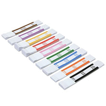 Load image into Gallery viewer, 300 Pack Money Bands for Cash, Self-Adhesive Currency Straps for Bill Wrappers, 9 Standard Colors (7.75 x 1.25 In)