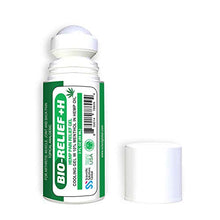 Load image into Gallery viewer, BIO-RELIEF +H, Hemp Pain Relief Gel, Cooling Gel w 10% Menthol in Hemp Oil, 3 oz Roll-on for Arthritis, Muscle Pain, Joint & Back Pain, Topical Analgesic, Fast Acting, Long Lasting Pain Reliever Cream