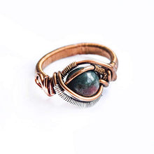 Load image into Gallery viewer, Custom Raw Natural Bloodstone Ring - Choose Size - Men's and Women's Crystal Flow Jewelry - March Birthstone