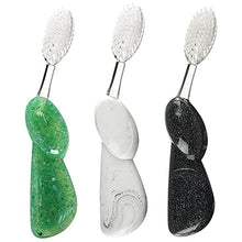 Load image into Gallery viewer, RADIUS Big Brush BPA Free & ADA Accepted Toothbrush Designed to Improve Gum Health & Reduce Gum Issues - Right Hand - Midnight Sky/ Marble/ Soda Pop Eco Grind - Pack of 3