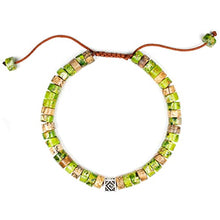 Load image into Gallery viewer, Elegant Green Imperial Jasper Bracelet - Handcrafted Natural Gemstone Beaded Tibetan Style Jewelry for Men &Women