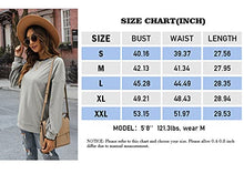 Load image into Gallery viewer, Womens sweatshirt for Women Tunic Tops For Leggings Long Sleeve Shirts L