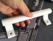 Load image into Gallery viewer, 8 inches Aluminum Alloy Sliding Door Handle Balcony Glass Door Handle Bathroom Closet Door Handle Warehouse Door Garden Door Handle Modern Metal Handle (White)
