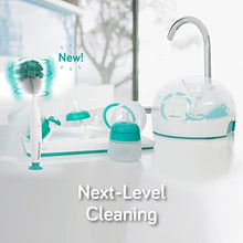 Load image into Gallery viewer, Nanobebe Flexy Silicone Baby Bottles, Anti-Colic, Natural Feel, Non-Collapsing Nipple, Non-Tip Stable Base, Easy to Clean - 3-Pack, Teal, 9 oz