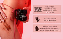 Load image into Gallery viewer, Brooklyn Botany Arabica Coffee Body Scrub - Moisturizing and Exfoliating Body, Face, Hand, Foot Scrub - Fights Stretch Marks, Fine Lines, Wrinkles - Great Gifts for Women & Men - 1.35lb