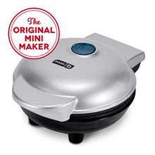 Load image into Gallery viewer, Dash Mini Maker: The Mini Waffle Maker Machine for Individual Waffles, Paninis, Hash browns, & other on the go Breakfast, Lunch, or Snacks - Silver