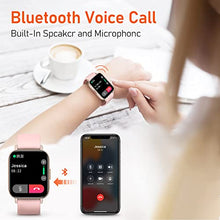 Load image into Gallery viewer, Smart Watch for Women (Answer/Make Calls),1.69" HD Full Touch Screen Bluetooth Smartwatch for Android and iOS Phones Compatible IP67 Waterproof Fitness Tracker with Heart Rate Monitor (Pink)