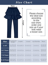 Load image into Gallery viewer, Cooraby 2 Pack Girls Footless Leggings with Ruffle Tutu Skirt Pants Stretchy Ruffle Skirt Leggings Pants for Kids Navy, Burgundy