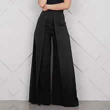 Load image into Gallery viewer, Nihewoo Women's Stretch Dress Pants High Waist Palazzo Pants Long Wide Leg Dress Pants Loose Wide Legs Pants Trousers Black