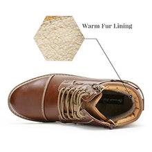Load image into Gallery viewer, Bruno Marc Men's Engle-05 Brown Motorcycle Combat Oxford Boots Size 11 M US