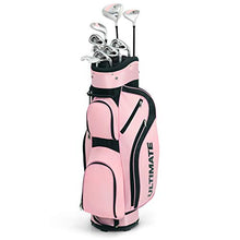 Load image into Gallery viewer, Tangkula Womens Golf Clubs Package Set 10 Pieces Right Hand, Includes 460cc Alloy Driver, 3# Fairway Wood, 4# Hybrid, 6#, 7#, 8#, 9# & P# Irons, Free Putter, Golf Club Set (Pink)