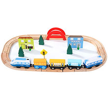 Load image into Gallery viewer, ZONXIE Magnetic Battery Operated Action Train Powerful Engine Bullet Train Toys Car for Toddlers Compatible with Thomas Brio Tracks