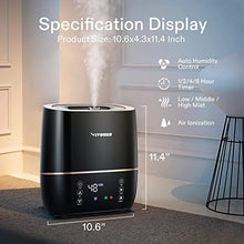 Load image into Gallery viewer, VIVOSUN 2-in-1 Warm and Cool Mist Humidifier, 5L Indoor Ultrasonic Air Humidifier with Essential Oil Tray for Bedrooms, Plants, Offices and Babies