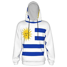 Load image into Gallery viewer, Uruguay Flag Print Hoodies Kids 3D Print Sweatshirts Long Sleeve Pullover Hoodies with Pocket for Teen Boys and Girls Black